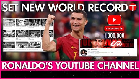 Cristiano Ronaldo launches YouTube channel, breaks record.
